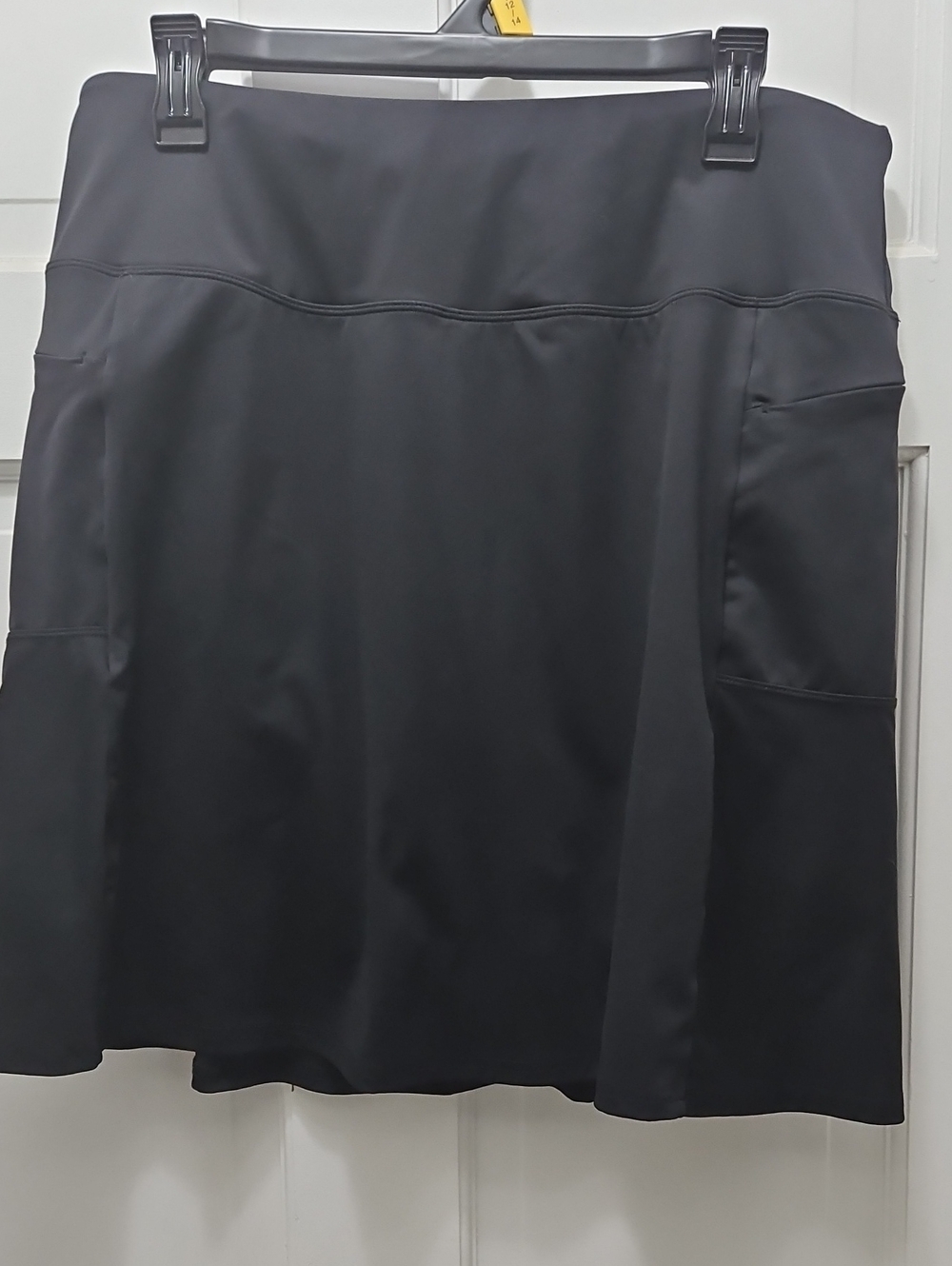 Women's Black A-Line Athletic Skort Skirt